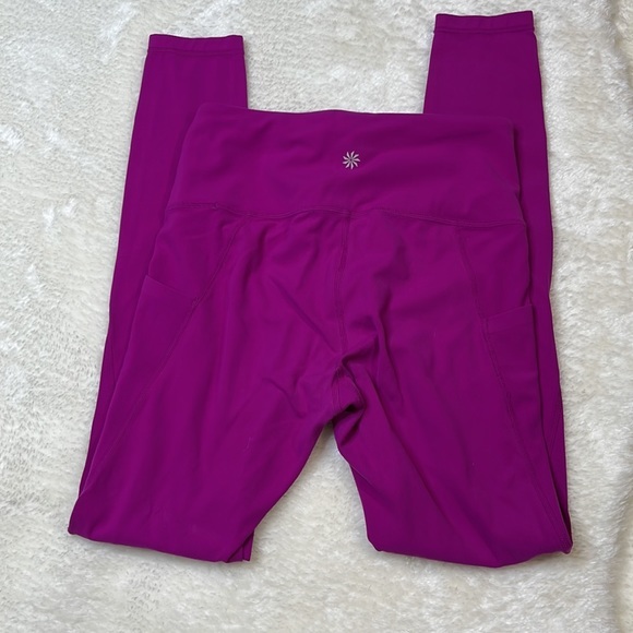 Athleta Salutation Stash Pocket Legging Pink/Purple Size XS - Picture 2 of 9
